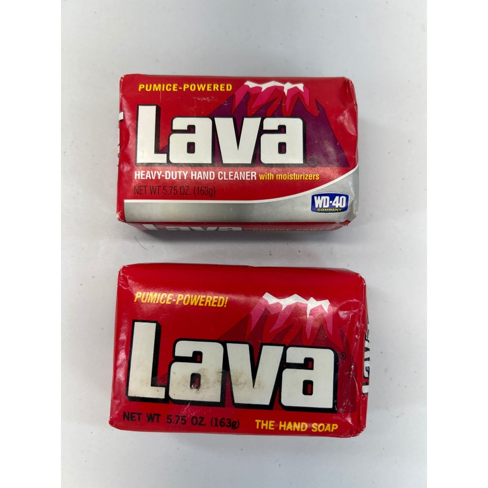 Vintage Lava Pumice Hand Soap Bar 2 Pack 5.75oz Heavy Duty Grease‎ Grime Remover